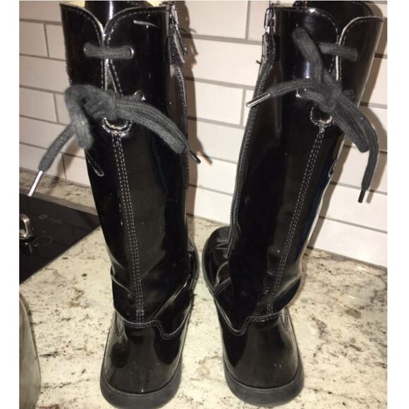 Naturino Italy Kids Black Patent Boot Knee High EU 33 - Picture 6 of 9